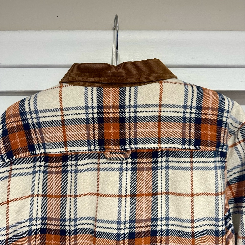 Madewell Men’s Plaid Button-Down Shirt with Corduroy Collar (Size Medium) - Picture 3 of 5